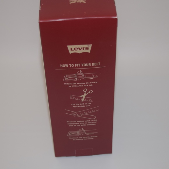 Levi's Men's Grain Leather Cut-to-Fit Belt Brown - Picture 5 of 5